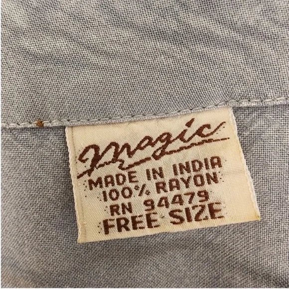 Vintage Embroidered Ice Blue Renaissance/ Fairy Dress - Picture 7 of 11